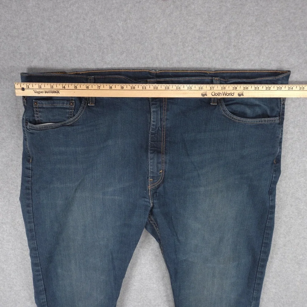 Levis 502 Mens Size 50x29 Blue Taper Fit Stretch Denim Jeans